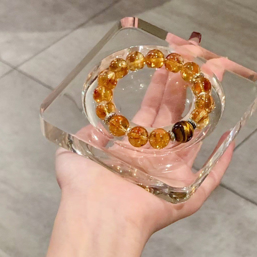 Lemon Quartz Crystal Bracelet