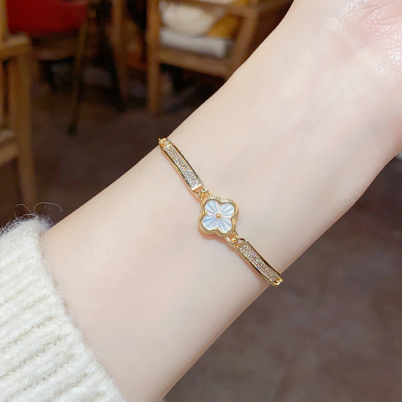Shell Flower Gold Bracelet