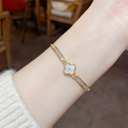 Shell Flower Gold Bracelet