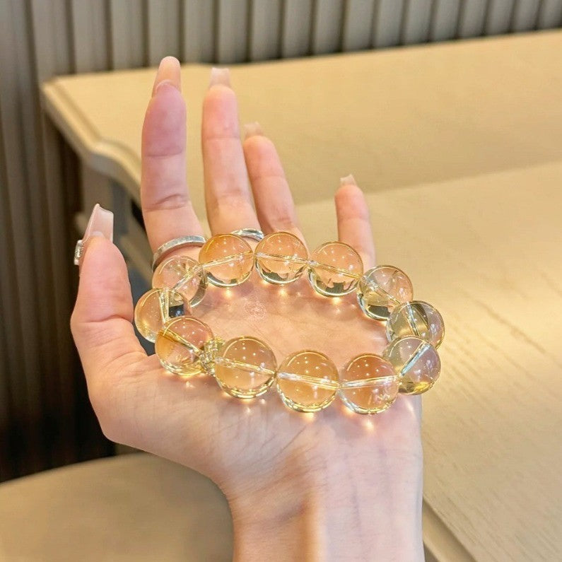 Lemon Quartz Crystal Bracelet