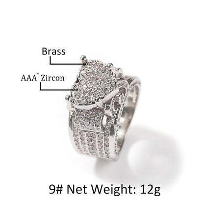 Pavé Heart Statement Ring