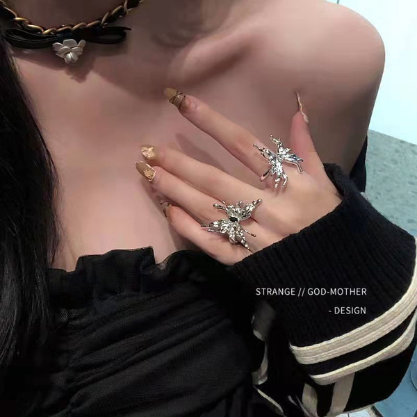 Butterfly Open Statement Ring