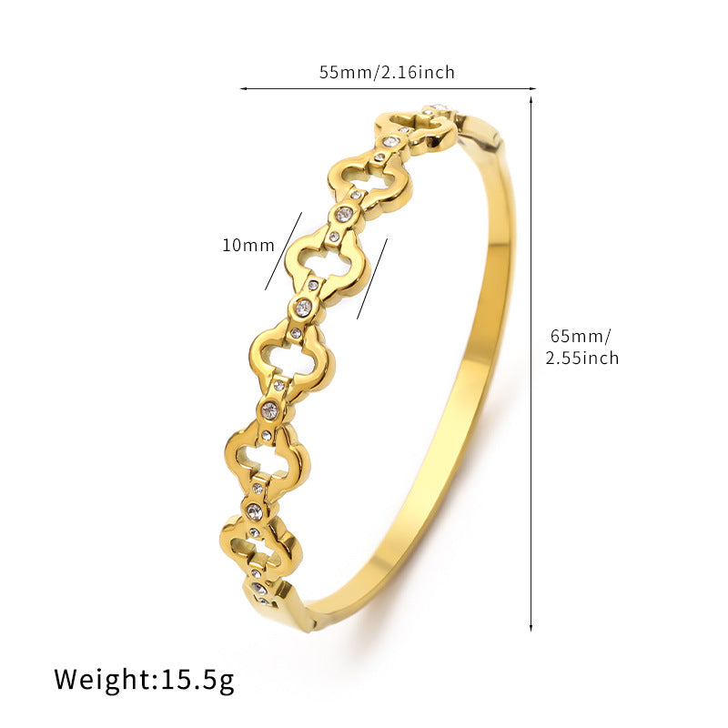 18K Gold Plated Stainless Steel Chain Bracelet