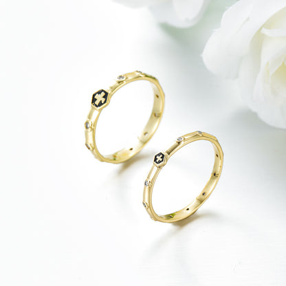 14K Gold Plated Couple Rings