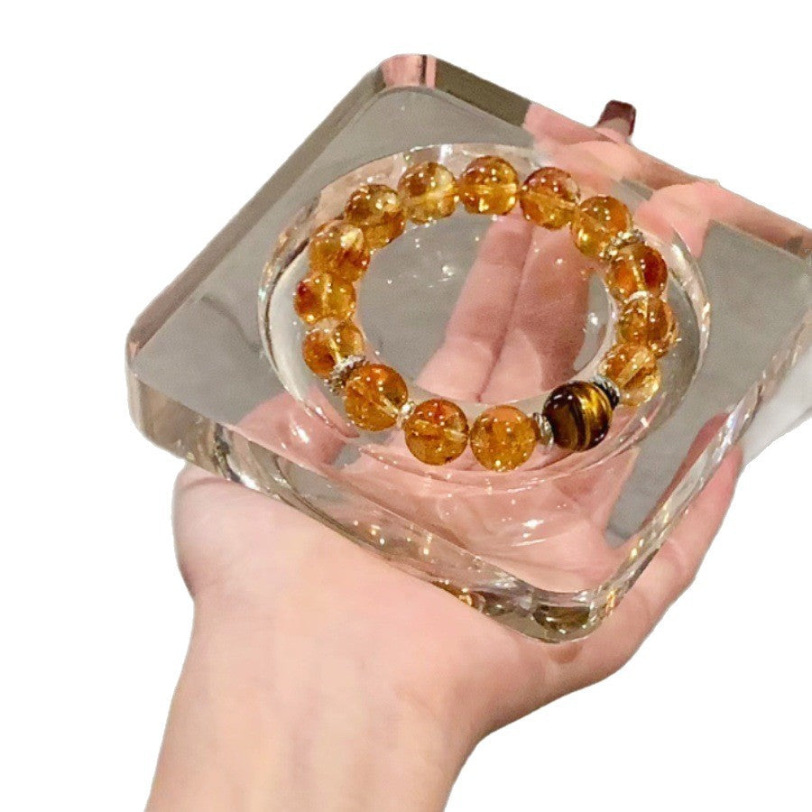 Lemon Quartz Crystal Bracelet