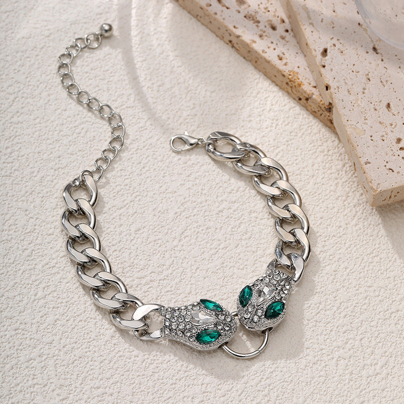 Metal Pearl-Look Chain Necklace