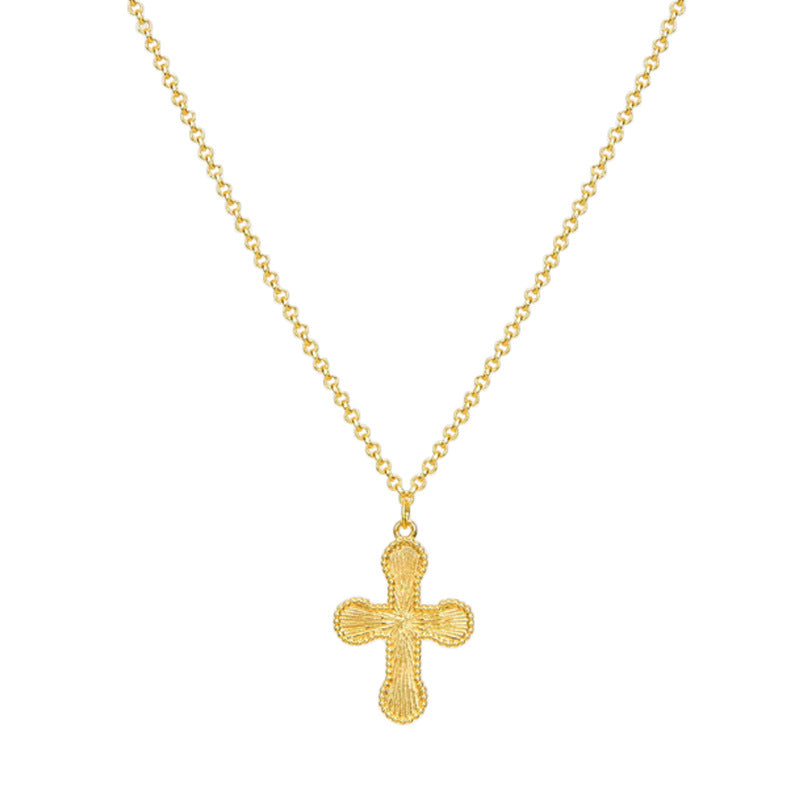Cross Pendant Layered Necklace