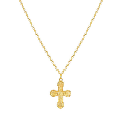 Cross Pendant Layered Necklace