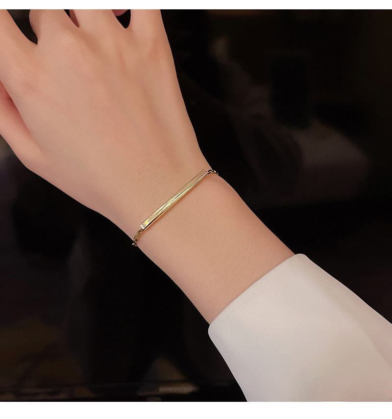 Cat Eye Stone Pearl-Look Bracelet