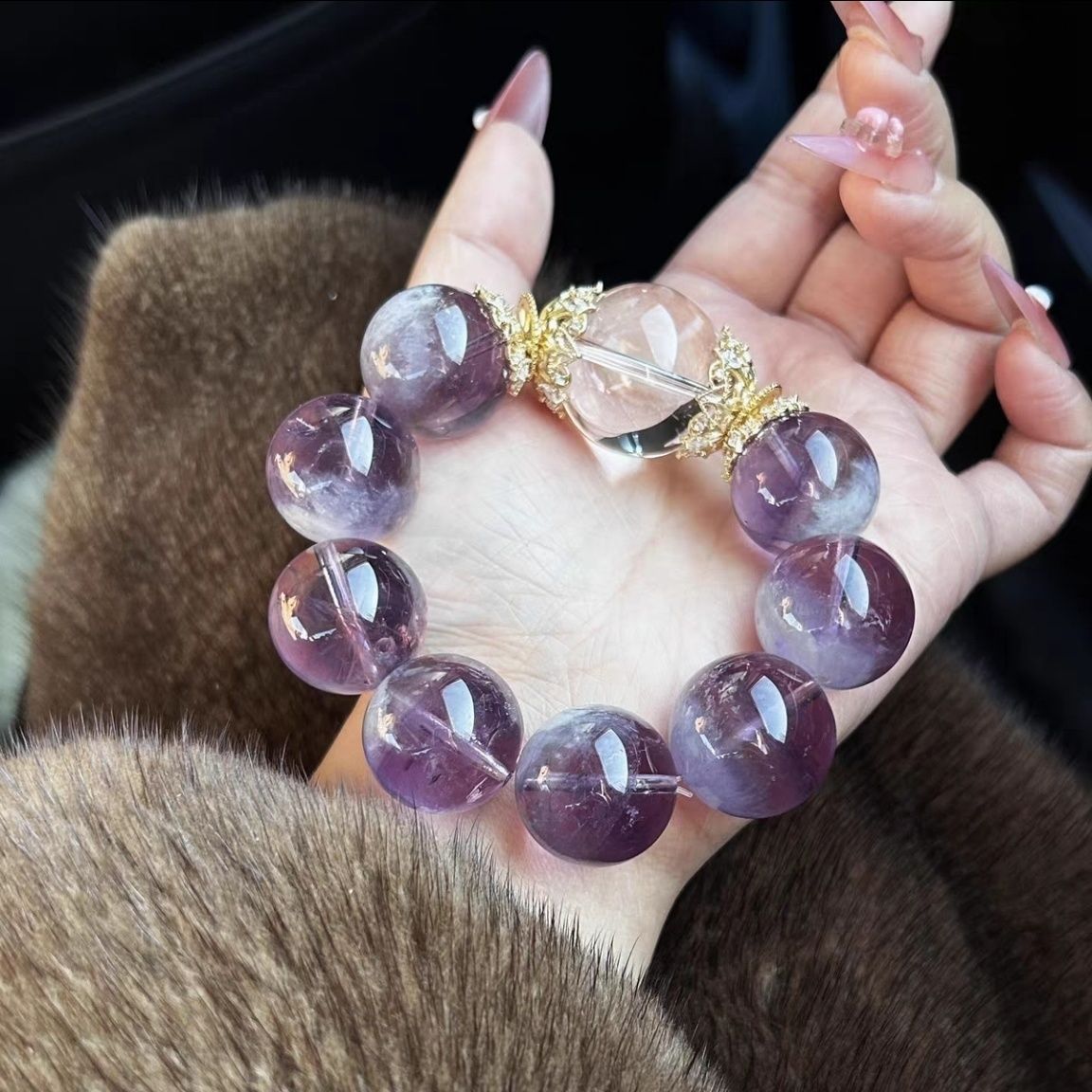 Violet Bloom Amethyst Bracelet