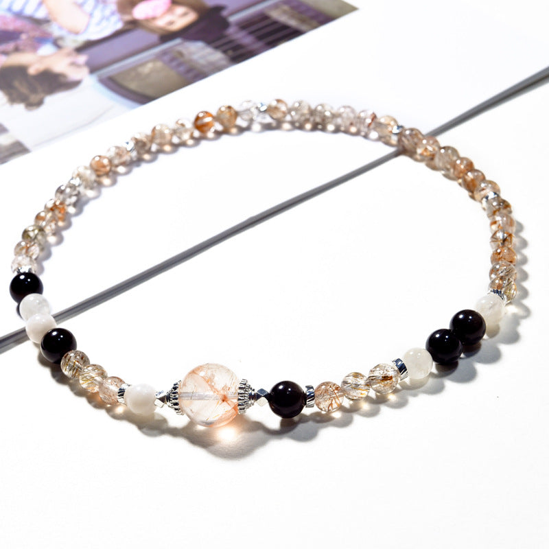 Black Gold Super Seven Crystal Wrap Bracelet