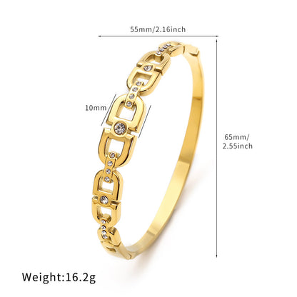 18K Gold Plated Stainless Steel Chain Bracelet