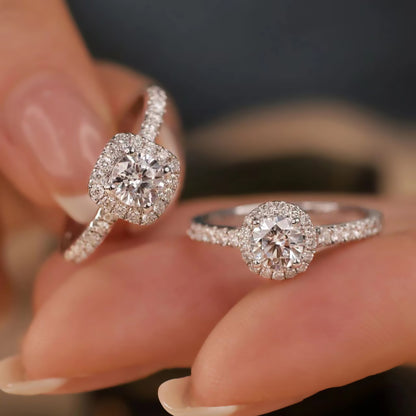1 Carat Round CZ Ring