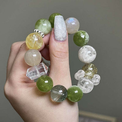 Mist Green Mixed Crystal Bracelet