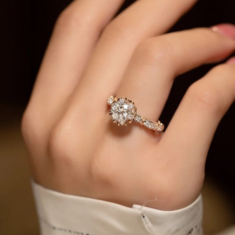 Bouquet Zircon Open Ring