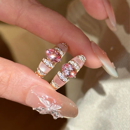 Padparadscha Mother-of-Pearl Open Ring