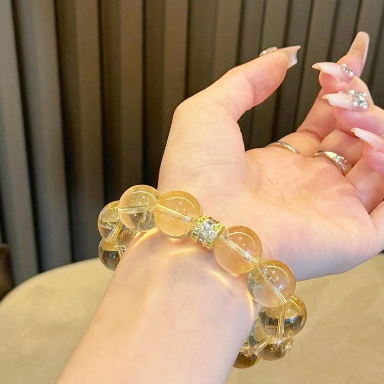 Lemon Quartz Crystal Bracelet