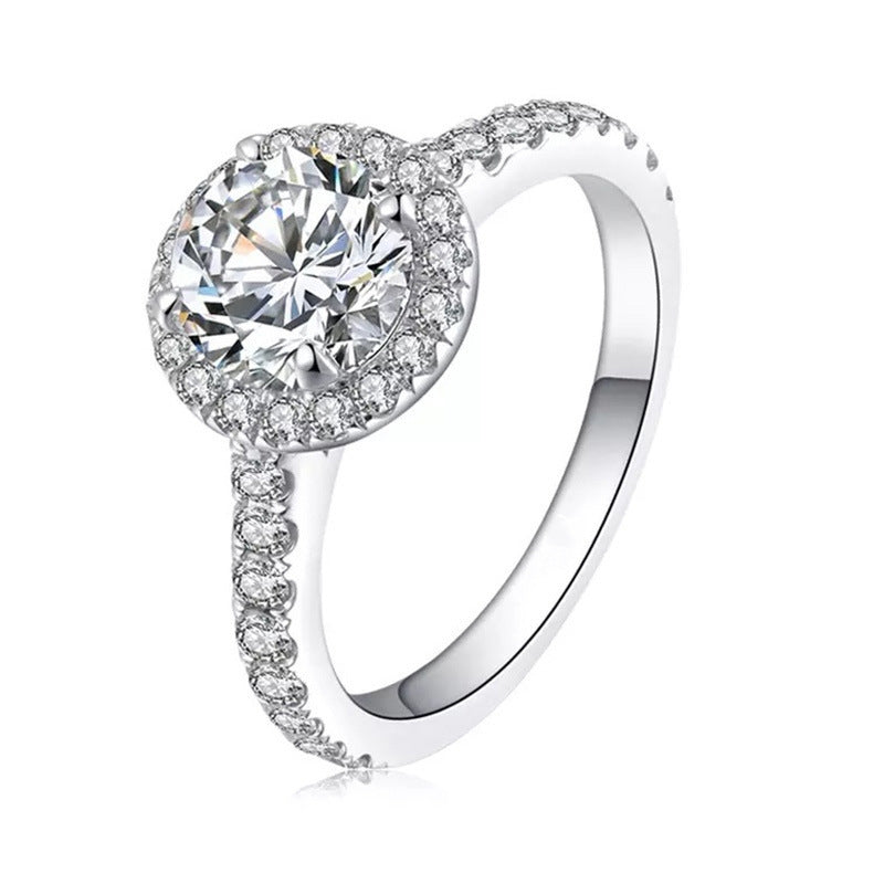 1 Carat Round CZ Ring