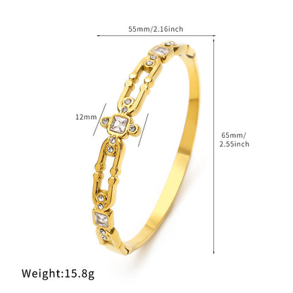 18K Gold Plated Stainless Steel Chain Bracelet