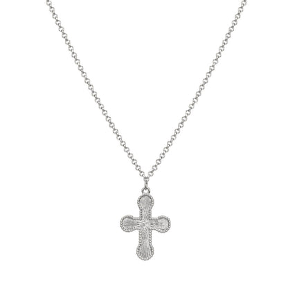 Cross Pendant Layered Necklace