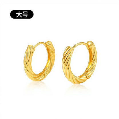 14K Gold Plated Hoop Earrings
