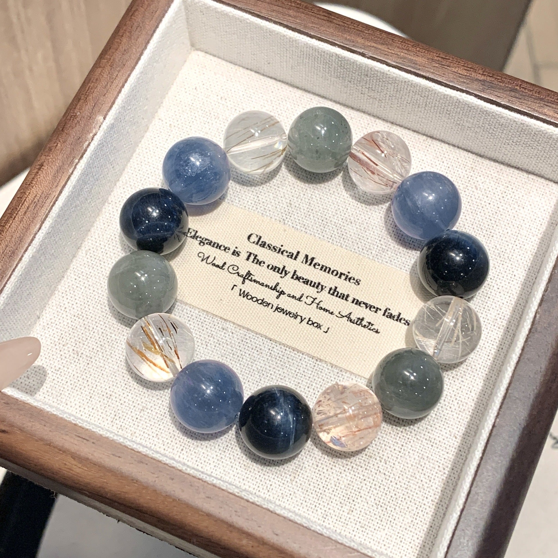 Natural Blue Tiger Eye Bracelet