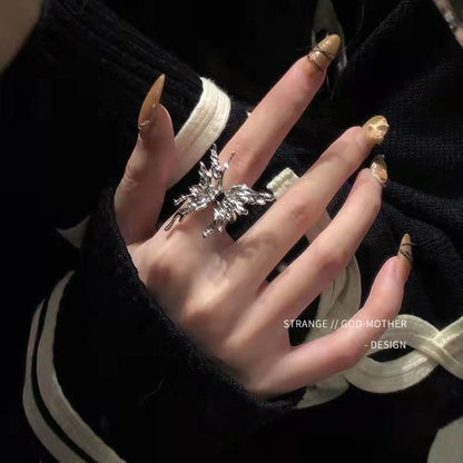 Butterfly Open Statement Ring