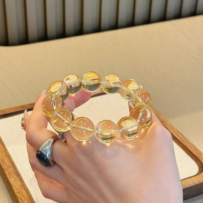 Lemon Quartz Crystal Bracelet